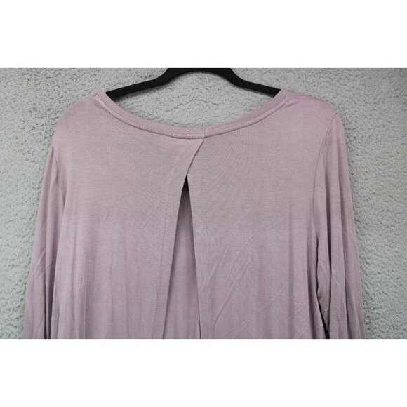 LOGO by Lori Goldstein 3/4 Sleeve Open Back Tunic-Size Medium-Oversized - Picture 8 of 8